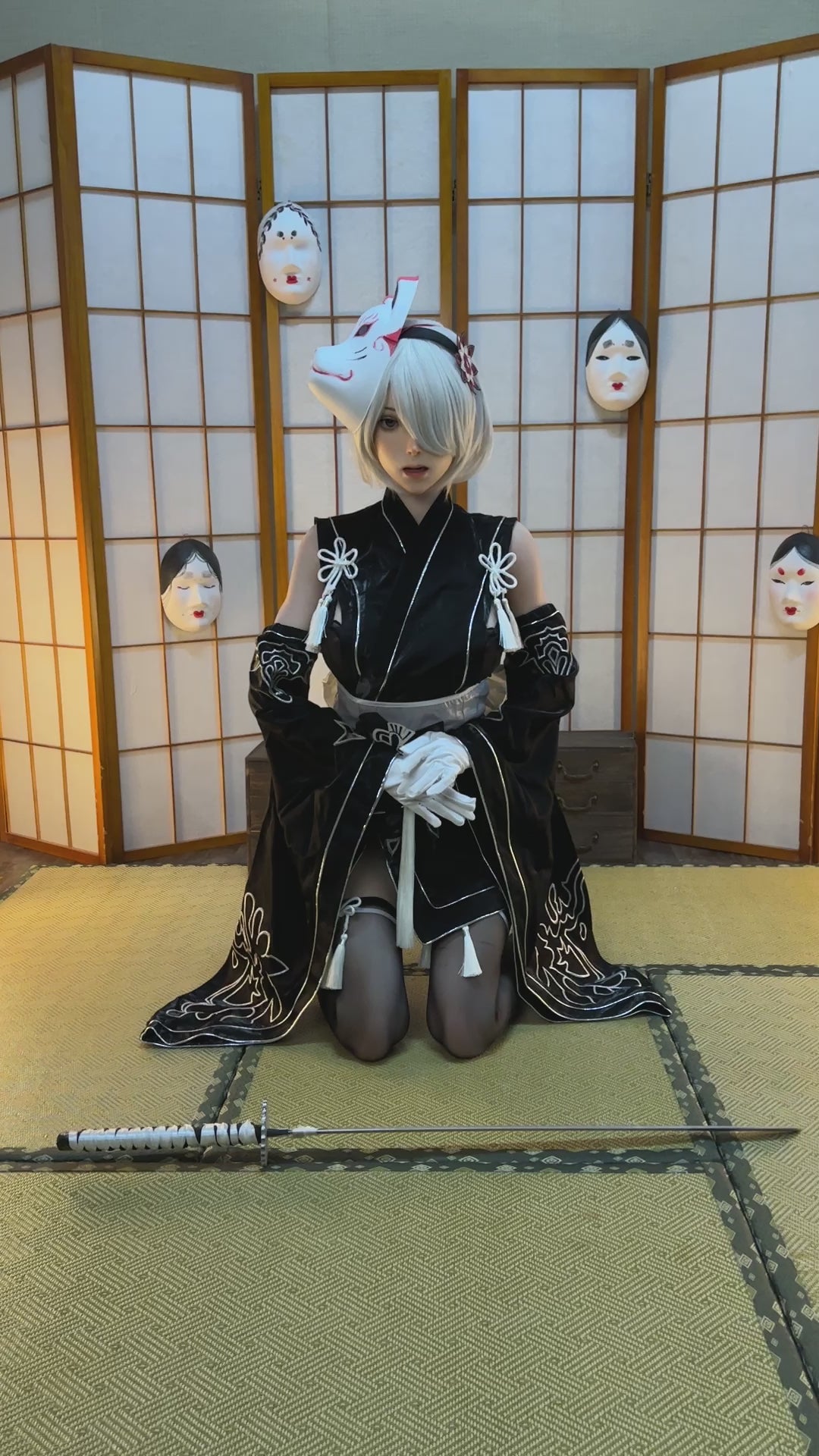 Seksa lelle Yorha 2B (Game Lady 171 cm E-Cup Nr. 24 silikona)