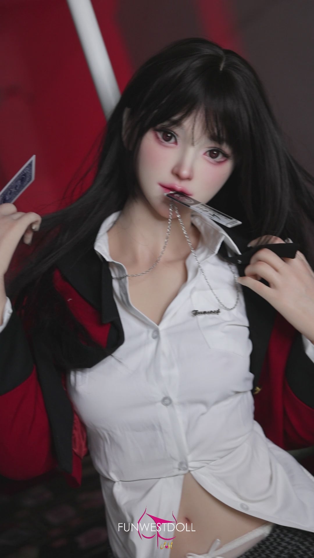 Yumeko Jabami seksa lelle (FunWest Doll 159 cm A-kauss #038S silikons)