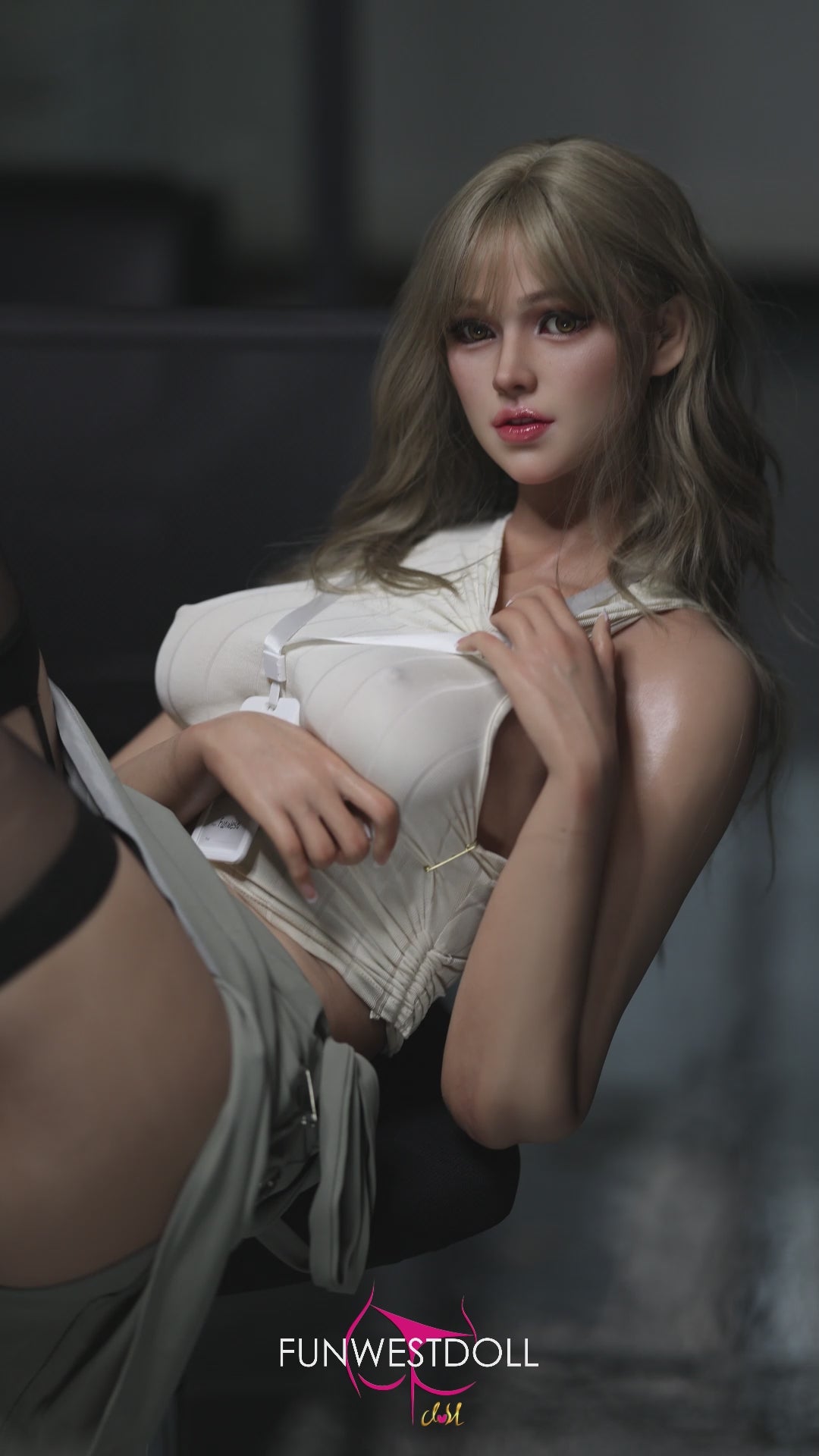 Sophiemina seksa lelle (FunWest Doll 168 cm D-kauss #029S RST silikons)