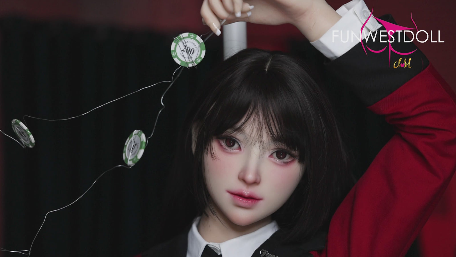 Yumeko Jabami seksa lelle (FunWest Doll 159 cm A-kauss #038S silikons)