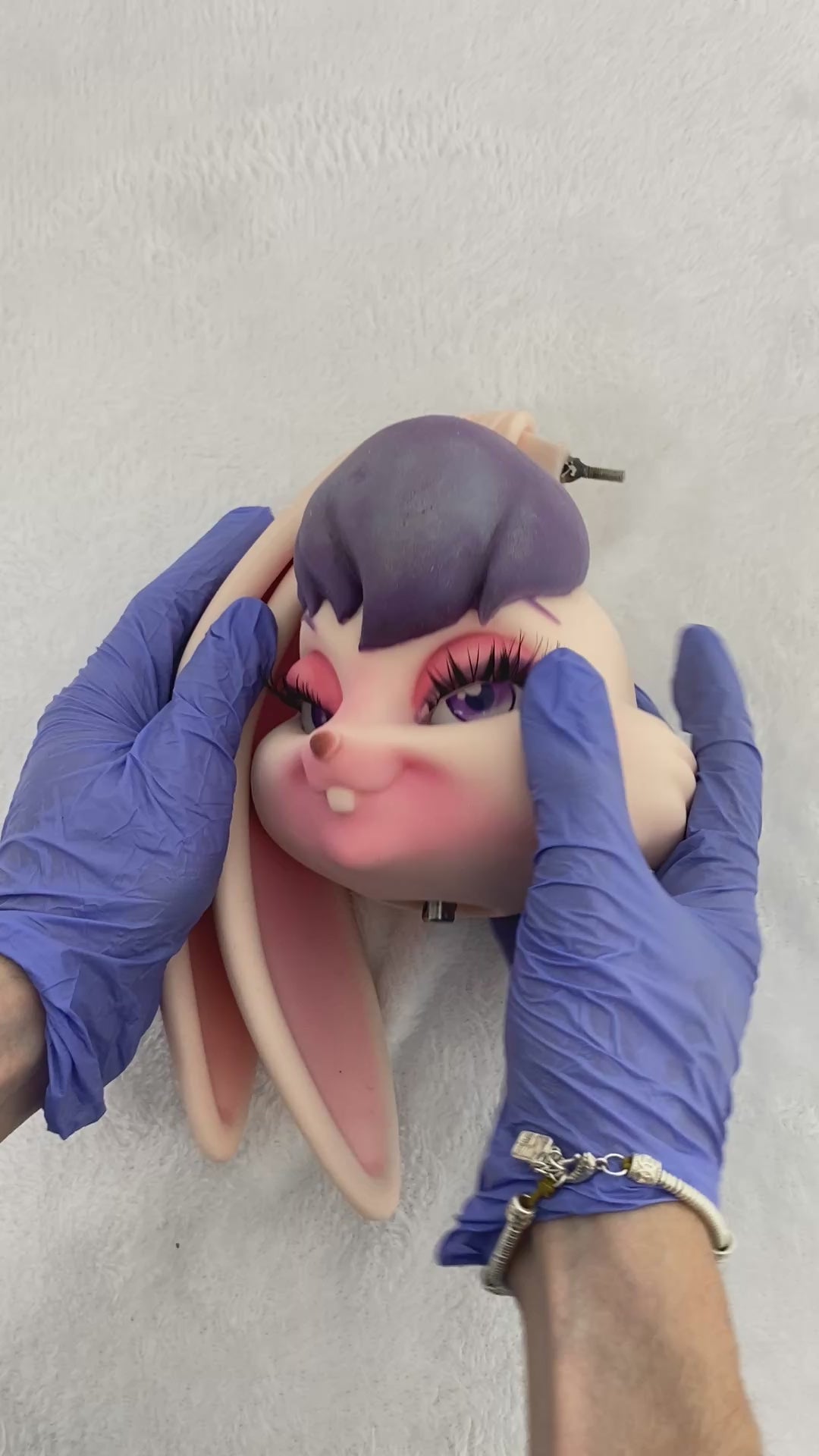 Seksa lelle Lori Bunny (Climax Lelle Mini 70 cm C-kauss, silikons)