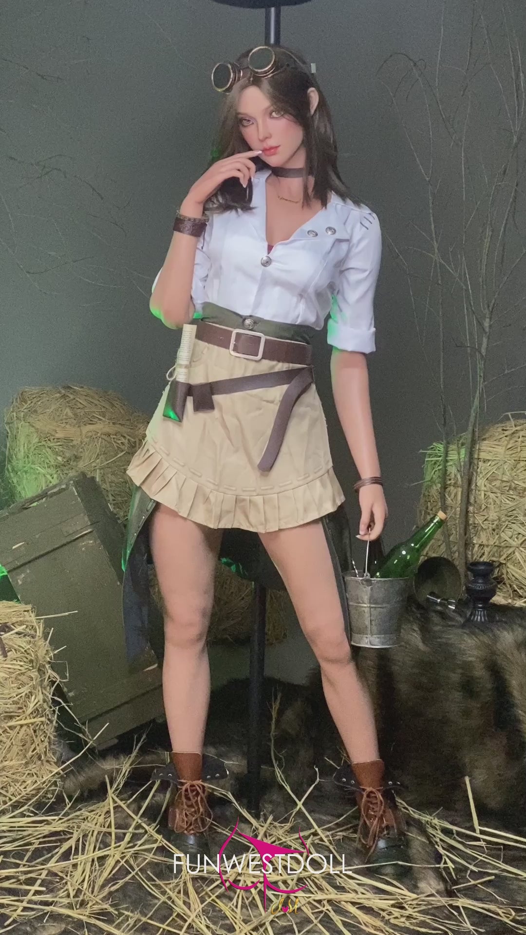 Leksijas seksa lelle (FunWest Doll 168cm D-kausa #026S RST Silikons) EXPRESS
