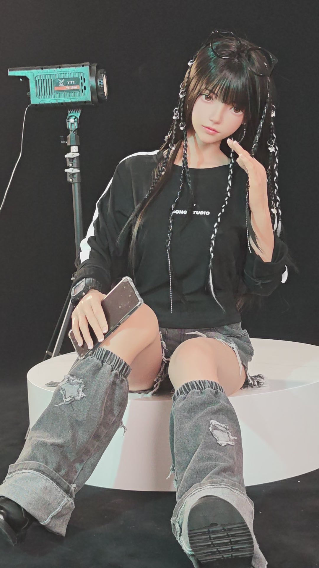 Xiaolu seksa lelle (FUDoll 150 cm B-Cup silikona)