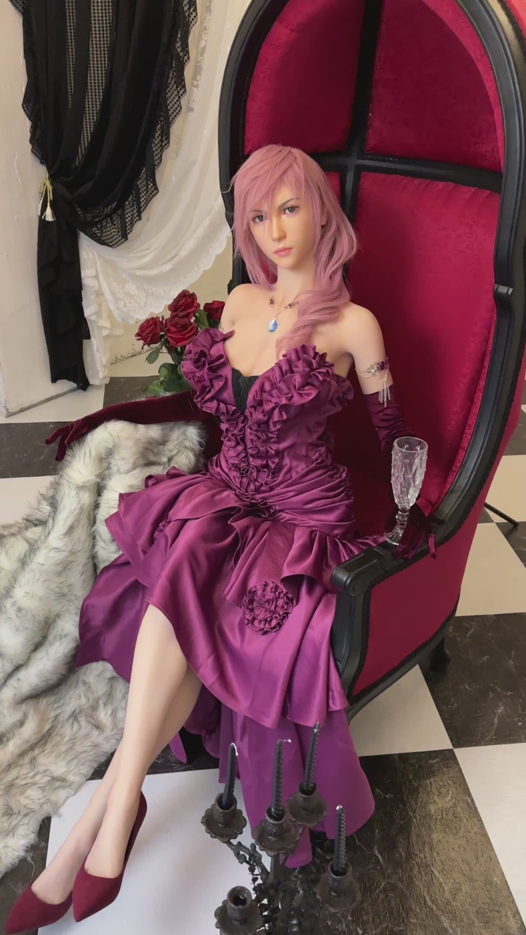 Lightning Seksa lelle (Game Lady 171cm G-Cup Nr.19 silikons)