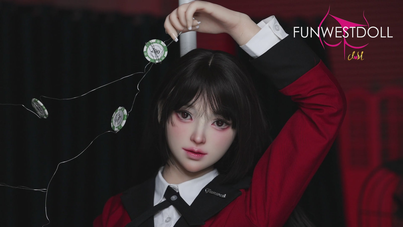 Yumeko Jabami seksa lelle (FunWest Doll 159 cm A-kauss #038S silikons)