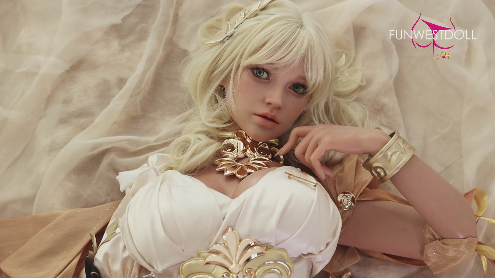Bella seksa lelle (FunWest Doll 157 cm G-kauss #037SJ RST silikons)