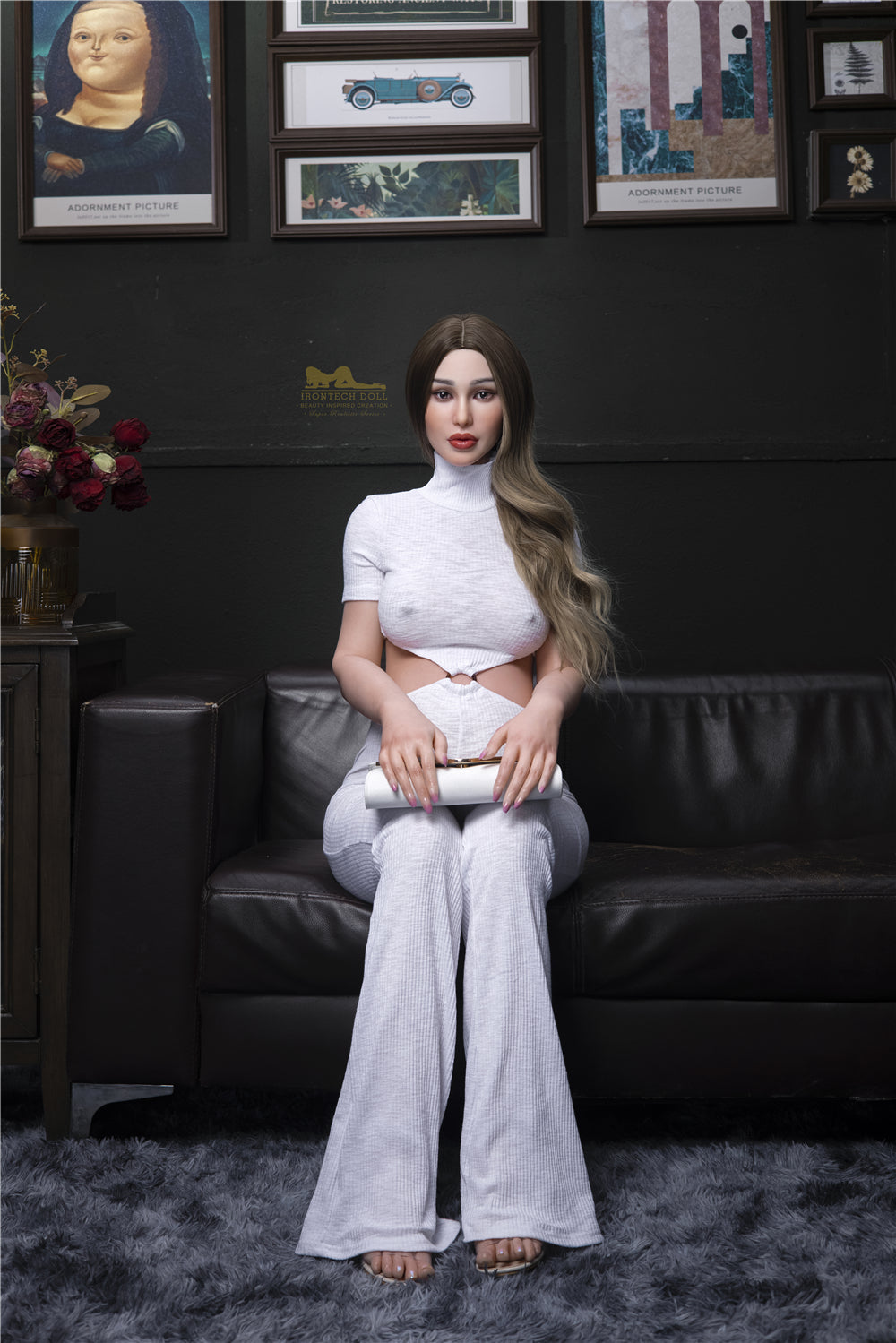 Pērļu seksa lelle grūtniecēm (Irontech Doll 158 cm D-Cup S19 silikona)