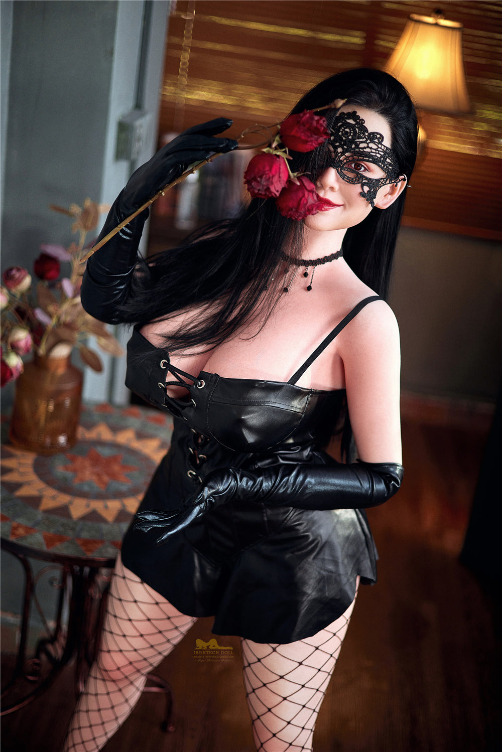 Rožu seksa lelle (Irontech Doll 162 cm J-Kupa S3 silikons)