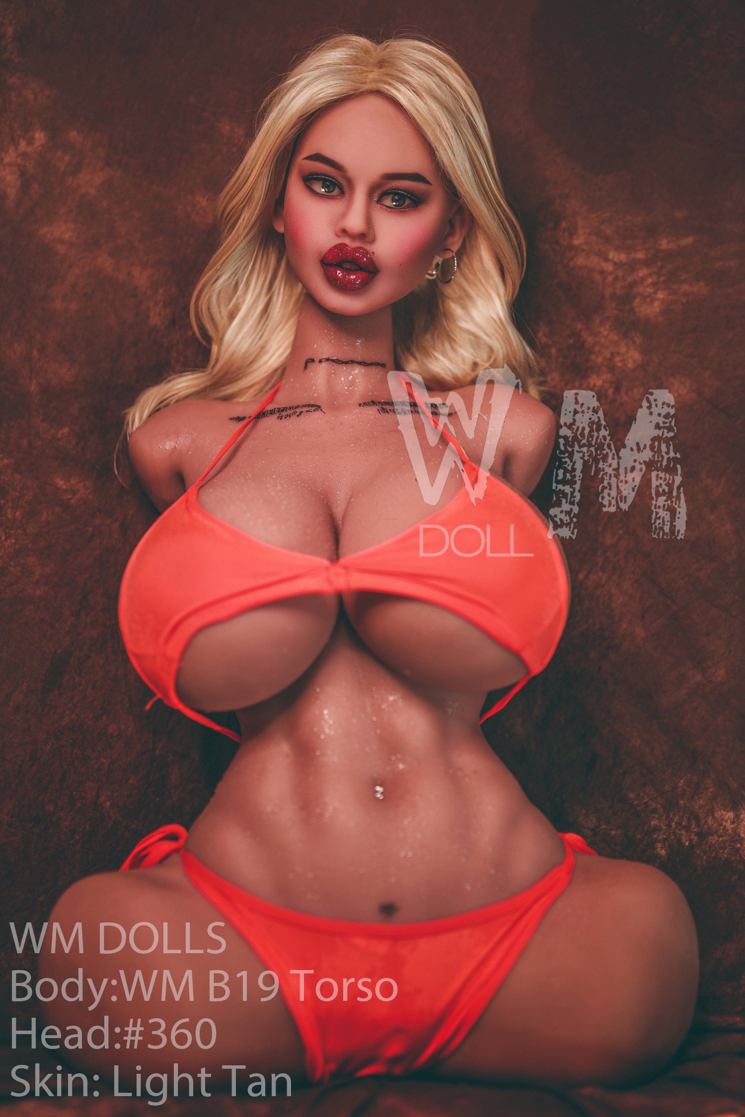 Brendija seksa lelle (WM-Doll Torso B19 89 cm J kauss #360 TPE)