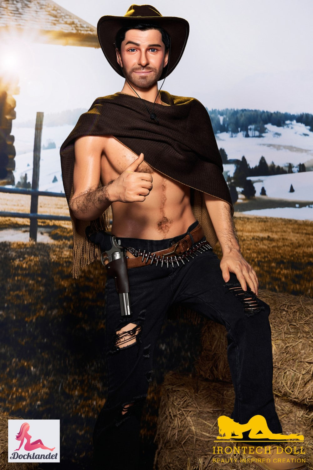 Alena vīriešu dzimuma lelle (Irontech Doll 170 cm M6 silikons)