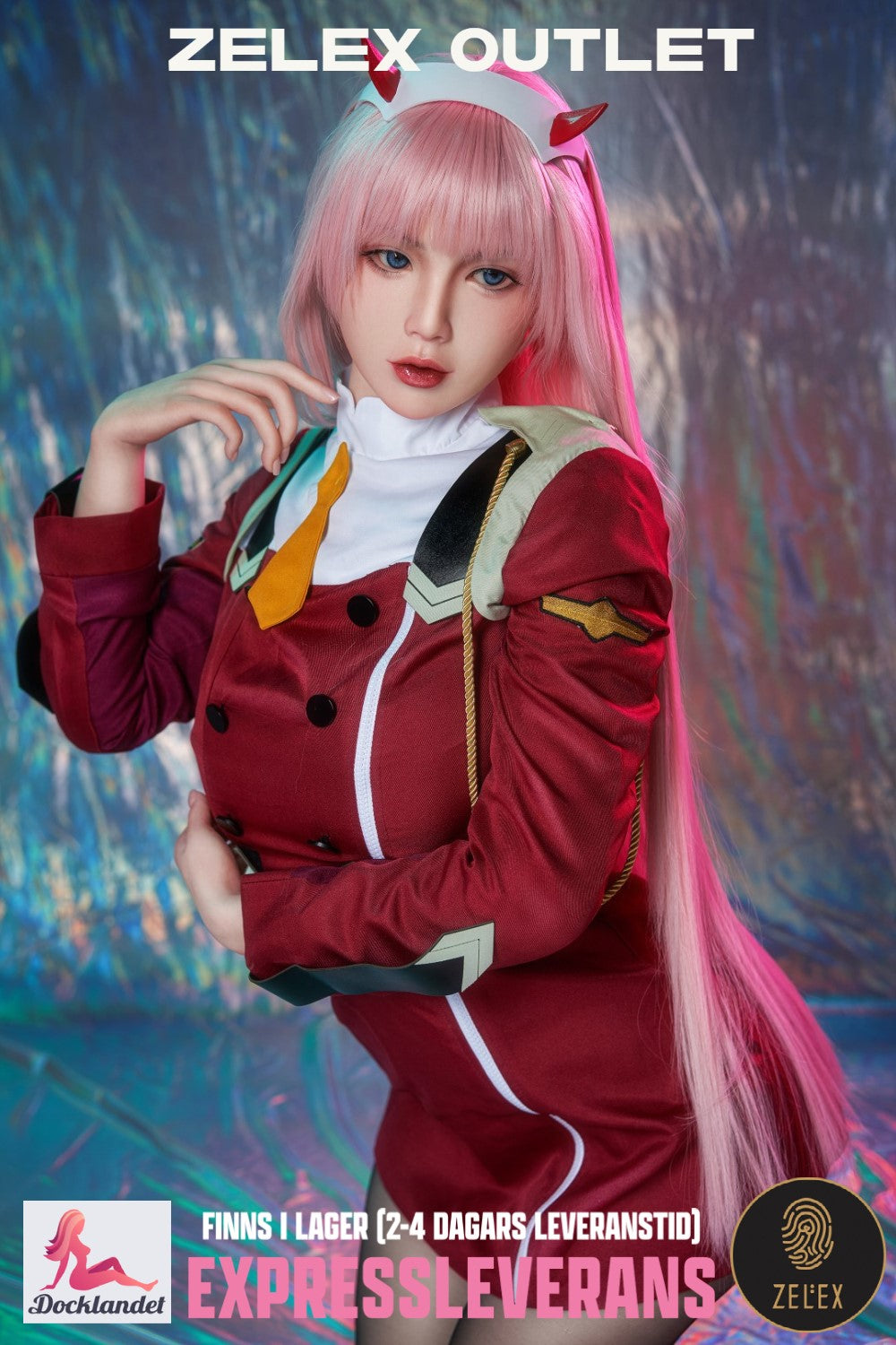 Zero Two Sex Doll (Zelex x165 cm F-Cup GE81 silikons) EXPRESS